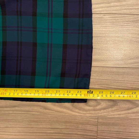 *NWT* Green plaid spaghetti strap dress Sz M - Picture 9 of 9